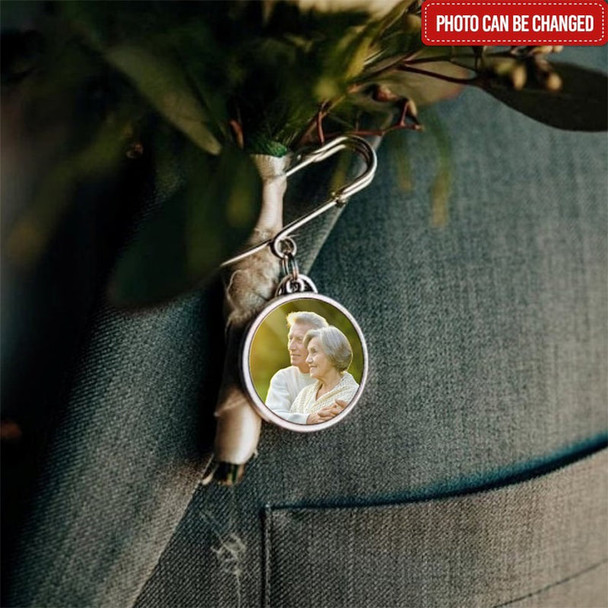 Custom Memorial Graduation Photo Pin, Grad Gown Memorial Pin