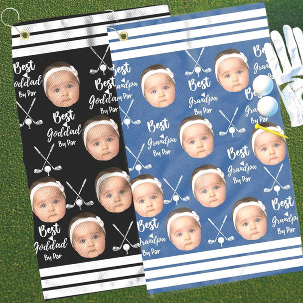 Custom Golf Towel With Kids Photo, Kids Golf Rag