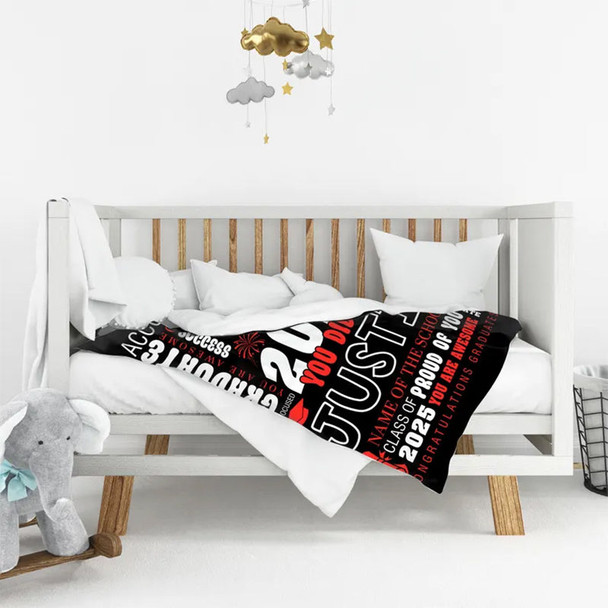 Custom  Graduation Blanket Personalized Throw Blanket