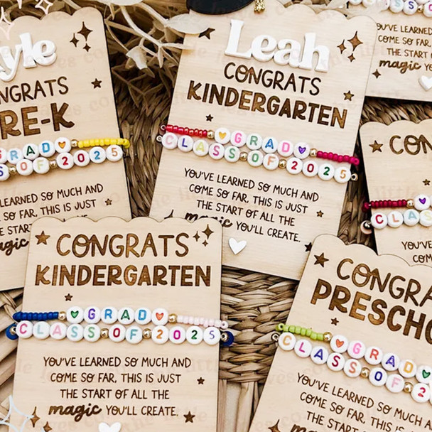Kindergarten Graduation Bracelets 2025 Preschool Graduation gift