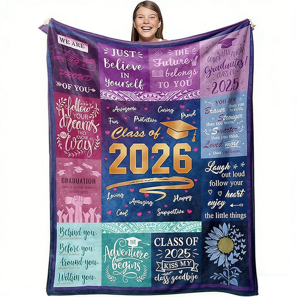Graduation Gifts Blanket - Graduation Gifts for Her Him