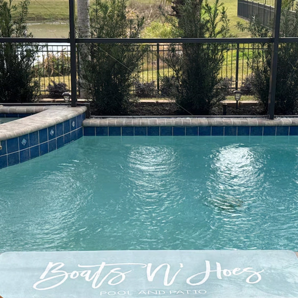 Customized Poolside Runner Mat - Personalized Lake House Mat