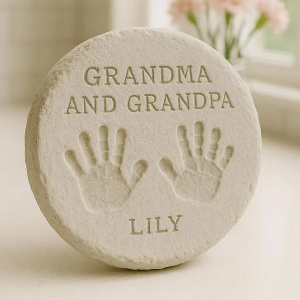 DIY Personalized Garden Stone Kit, Handprint Garden Stone