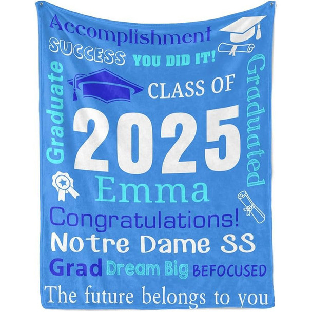 Personalized Graduation Blankets Graduation Gift
