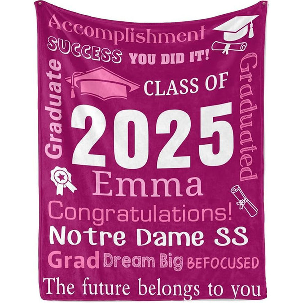 Personalized Graduation Blankets Graduation Gift