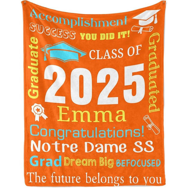 Personalized Graduation Blankets Graduation Gift