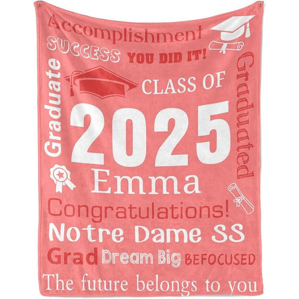 Personalized Graduation Blankets Graduation Gift