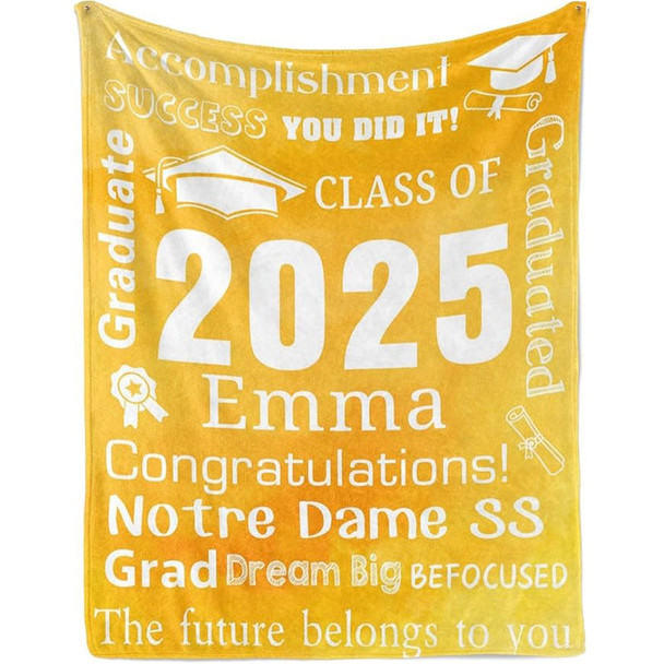 Personalized Graduation Blankets Graduation Gift