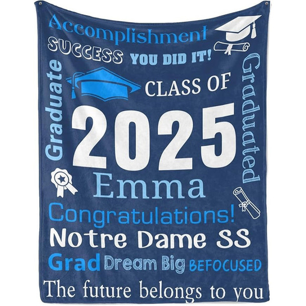 Personalized Graduation Blankets Graduation Gift