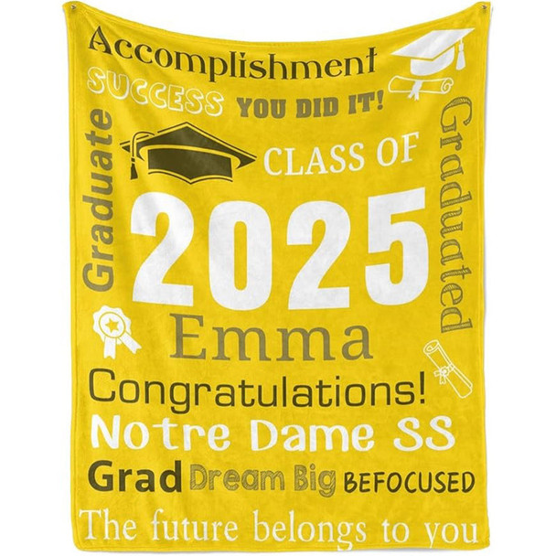 Personalized Graduation Blankets Graduation Gift
