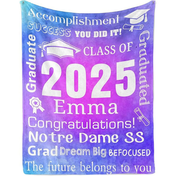 Personalized Graduation Blankets Graduation Gift