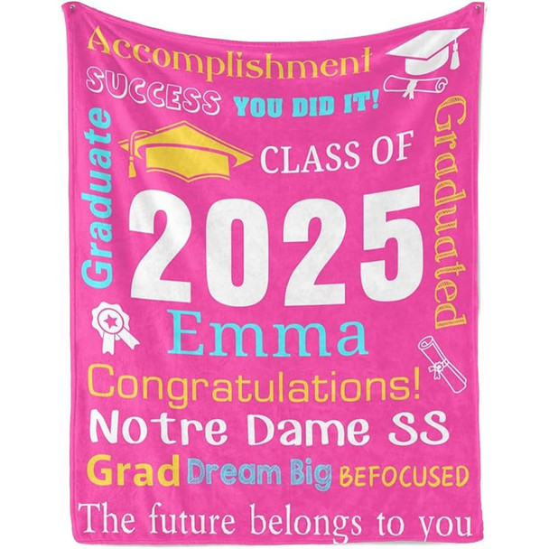 Personalized Graduation Blankets Graduation Gift