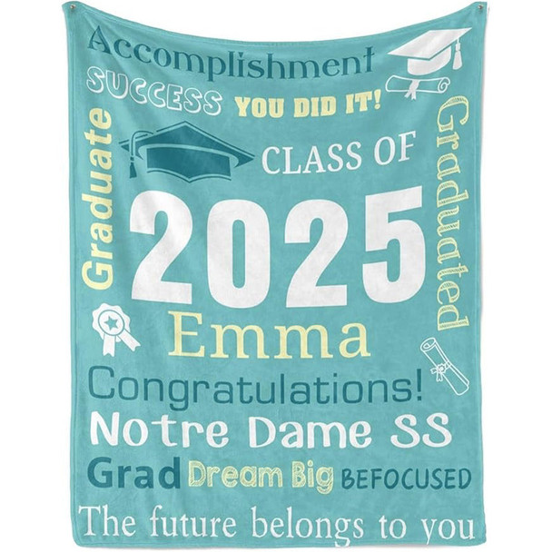 Personalized Graduation Blankets Graduation Gift