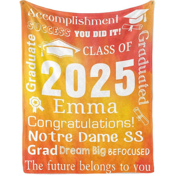 Personalized Graduation Blankets Graduation Gift