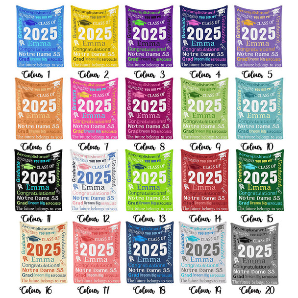 Personalized Graduation Blankets Graduation Gift