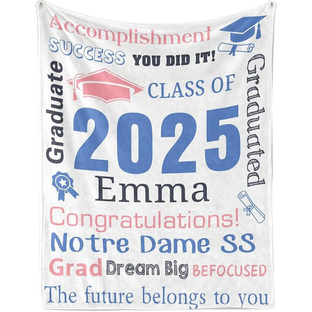 Personalized Graduation Blankets Graduation Gift