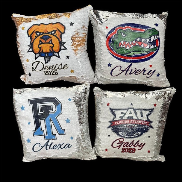 Personalized College logo pillow, University pillow college bed party pillow Graduation Gift