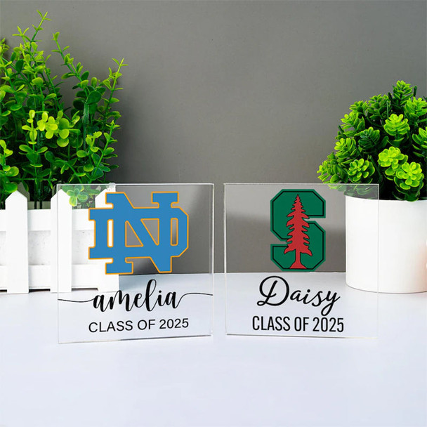 Personalized University Logo Acrylic Plaque,Graduation Gift
