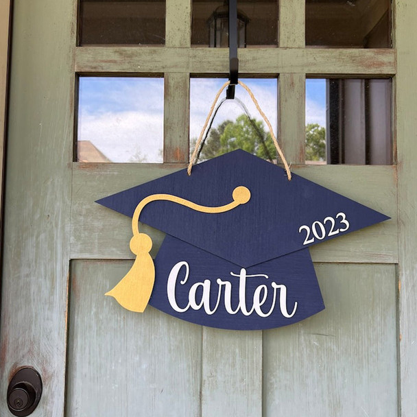 Front Door Decor, Personalized Graduation Sign