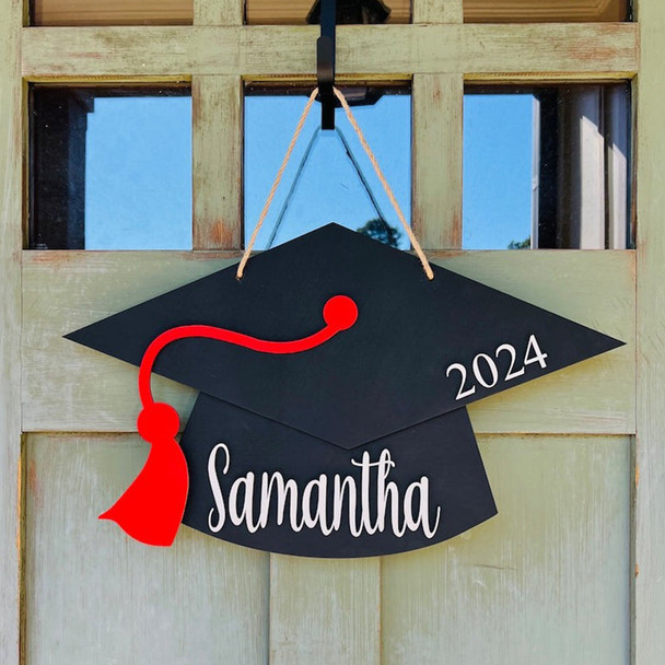 Front Door Decor, Personalized Graduation Sign