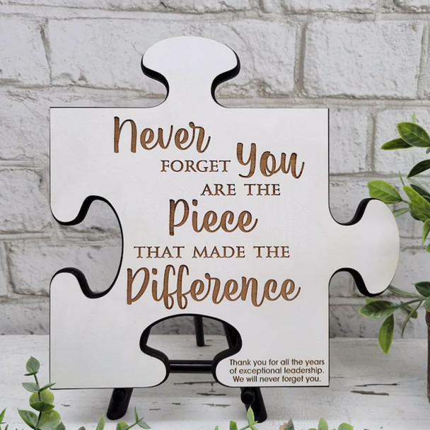 Custom Retirement Puzzle Piece Gift for Boss