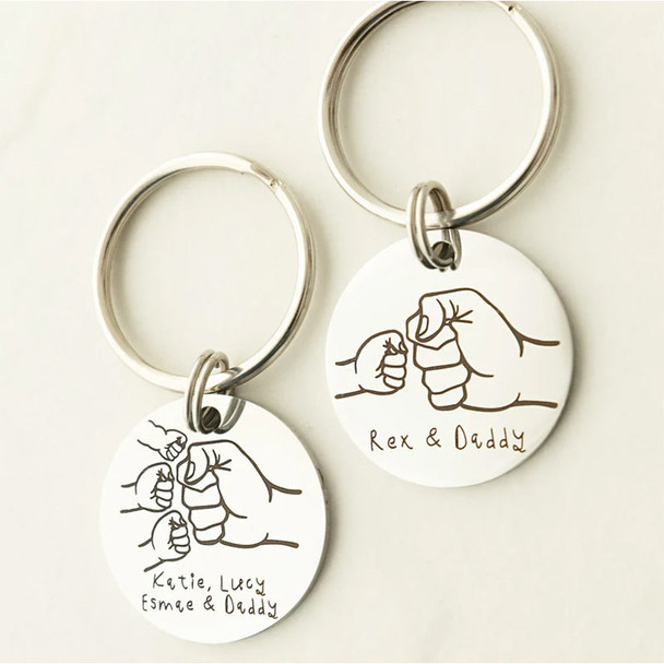 Gifts for Dad, Daddy Dad Gifts, Fathers Day Gift Daddy Keyring