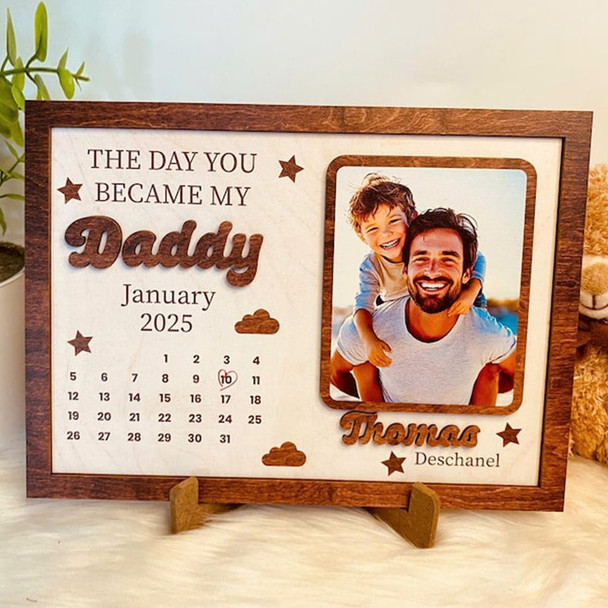 Father's Day Gifts Sign, First Fathers Day Gift, Custom Photo Gift
