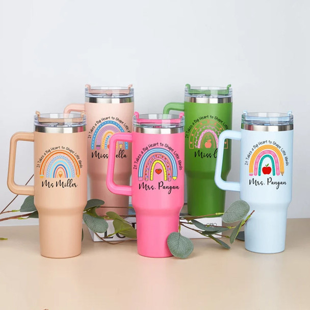 Teacher Appreciation Gift, Teacher Travel Mug, Personalized Teacher 40oz Tumbler