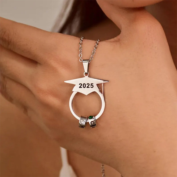 Personalized Graduation Necklace with Graduate's Name