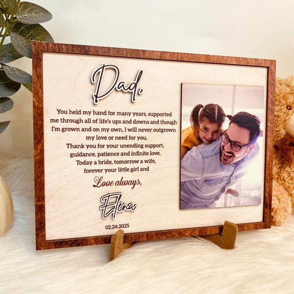 Personalized Father of the Gift from  Wedding Gift Dad Sign, Father's day Gift