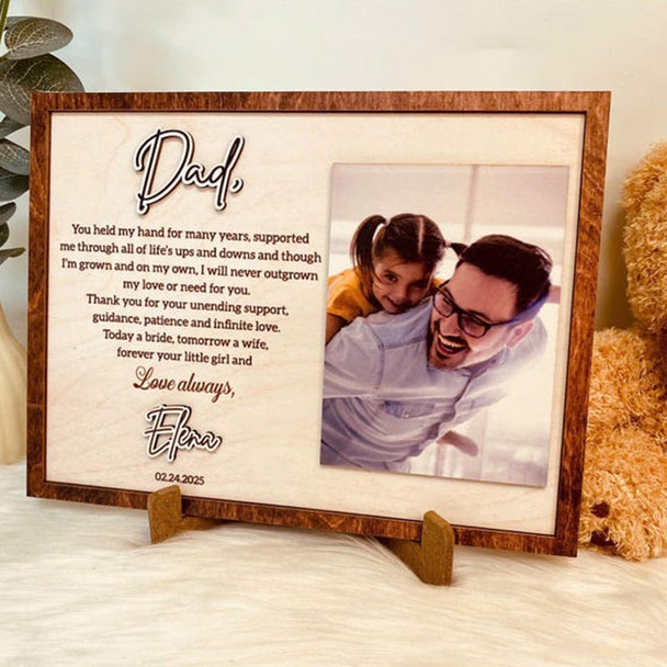 Personalized Father of the Gift from  Wedding Gift Dad Sign, Father's day Gift