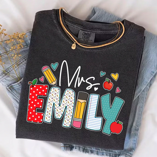 Custom Teacher Shirt, Teacher Name Shirt, Teacher Gifts Personalized
