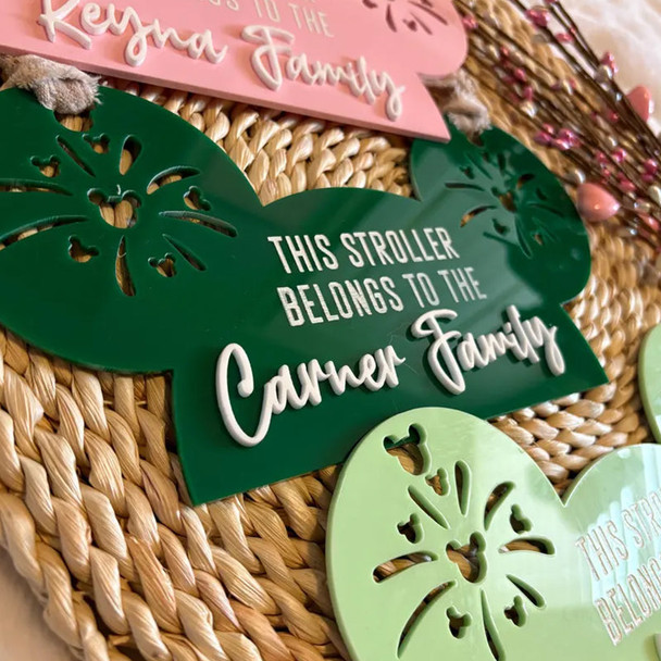 Theme Park Inspired Stroller Tag