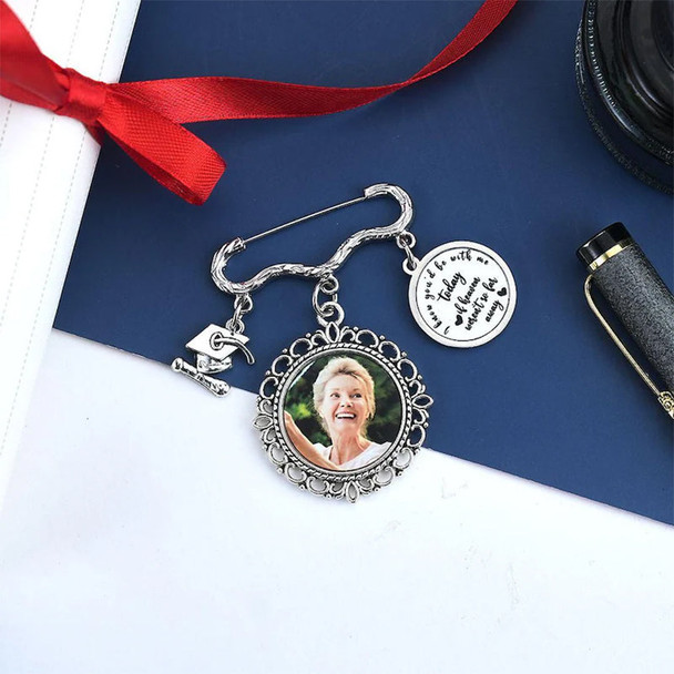 Personalized Graduation Cap Memorial Tassel Brooch Pin