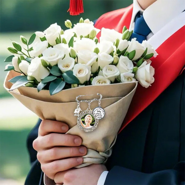 Personalized Graduation Cap Memorial Tassel Brooch Pin