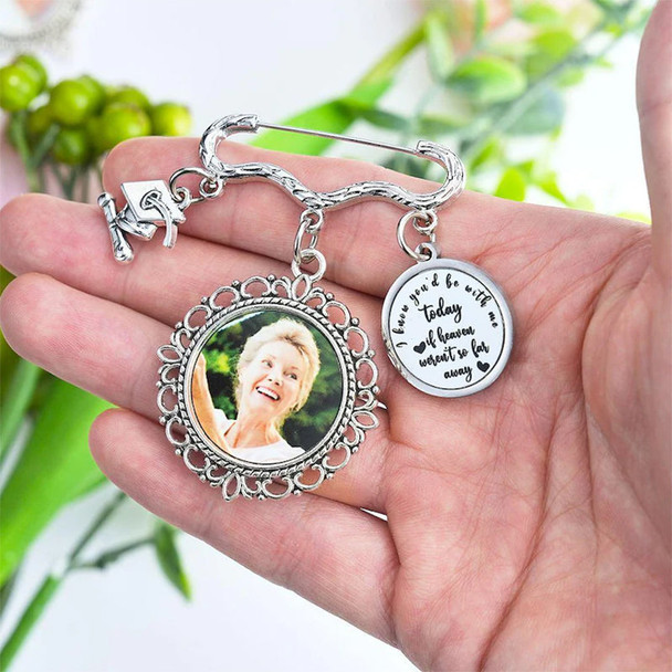 Personalized Graduation Cap Memorial Tassel Brooch Pin