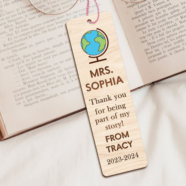 Personalized Teacher Bookmark Gift, Teacher Appreciation