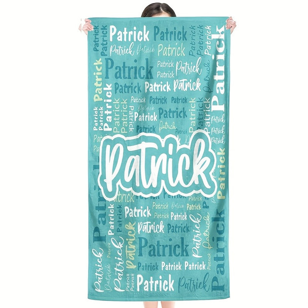 Custom Name Beach Towel Personalized Name Beach Towel