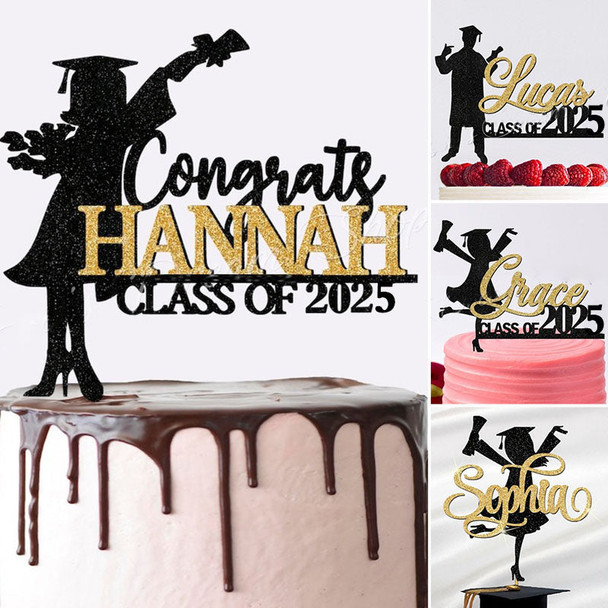 Personalized Graduation Congrats Decor Cake Topper Class of 2026