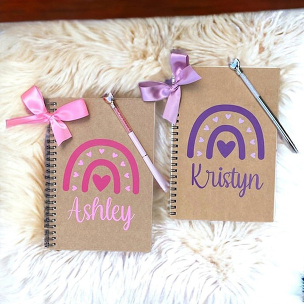 Easter Gifts for Girls, Personalized Notebooks for Kids, Girls Party Favors, Girls Notebooks