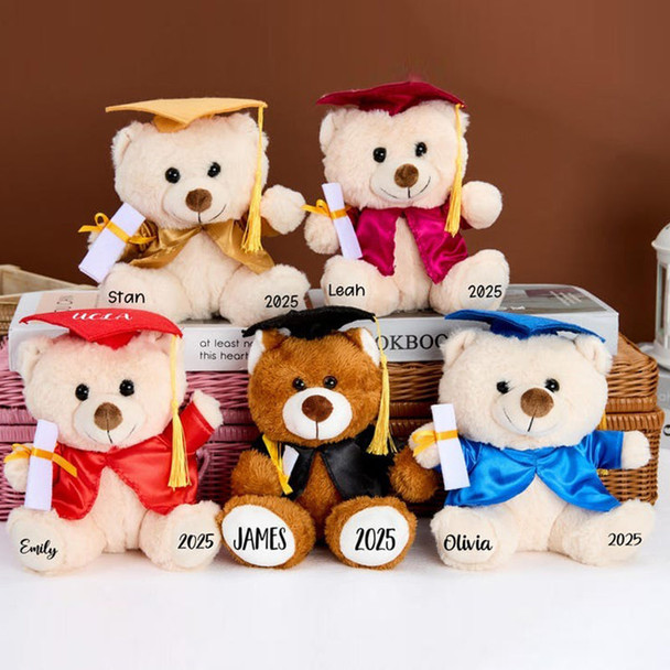 Personalized Graduation Bear 2026 Custom Grad Teddy Graduation Gift