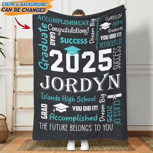 Graduation Blanket | Personalized Graduation Blanket
