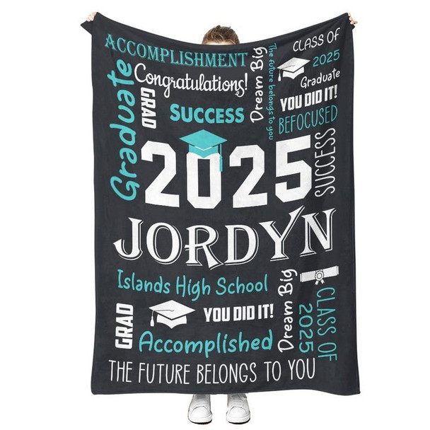 Graduation Blanket | Personalized Graduation Blanket