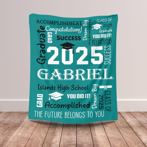 Graduation Blanket | Personalized Graduation Blanket