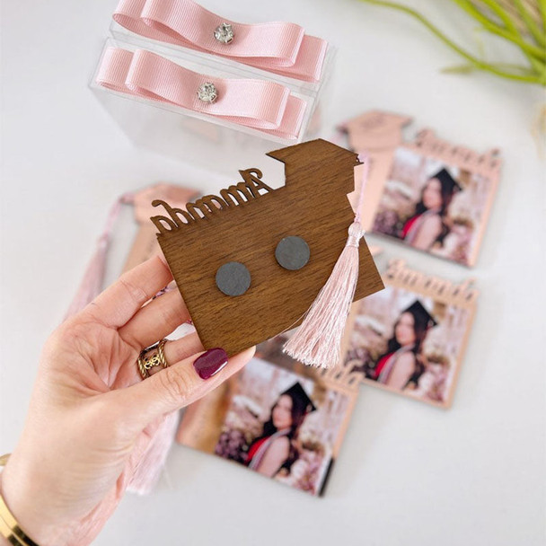 Class of 2026 Custom Graduation Photo Frame Magnet, Graduation Party Favors
