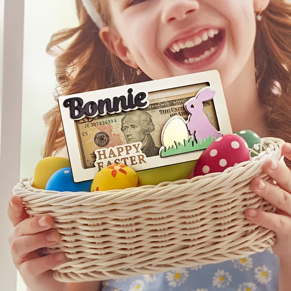 Personalized Easter Bunny Money Holder
