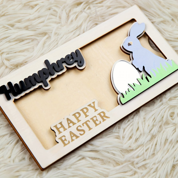 Personalized Easter Bunny Money Holder