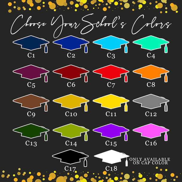 Personalized Graduation Garden Flag w/ Name & School Name