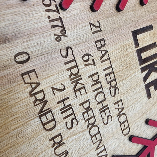 Custom Baseball Senior Night Wood Plaque, Player Trophy