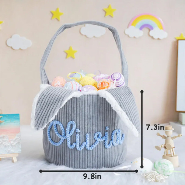 Personalized Easter Basket,Corduroy Basket